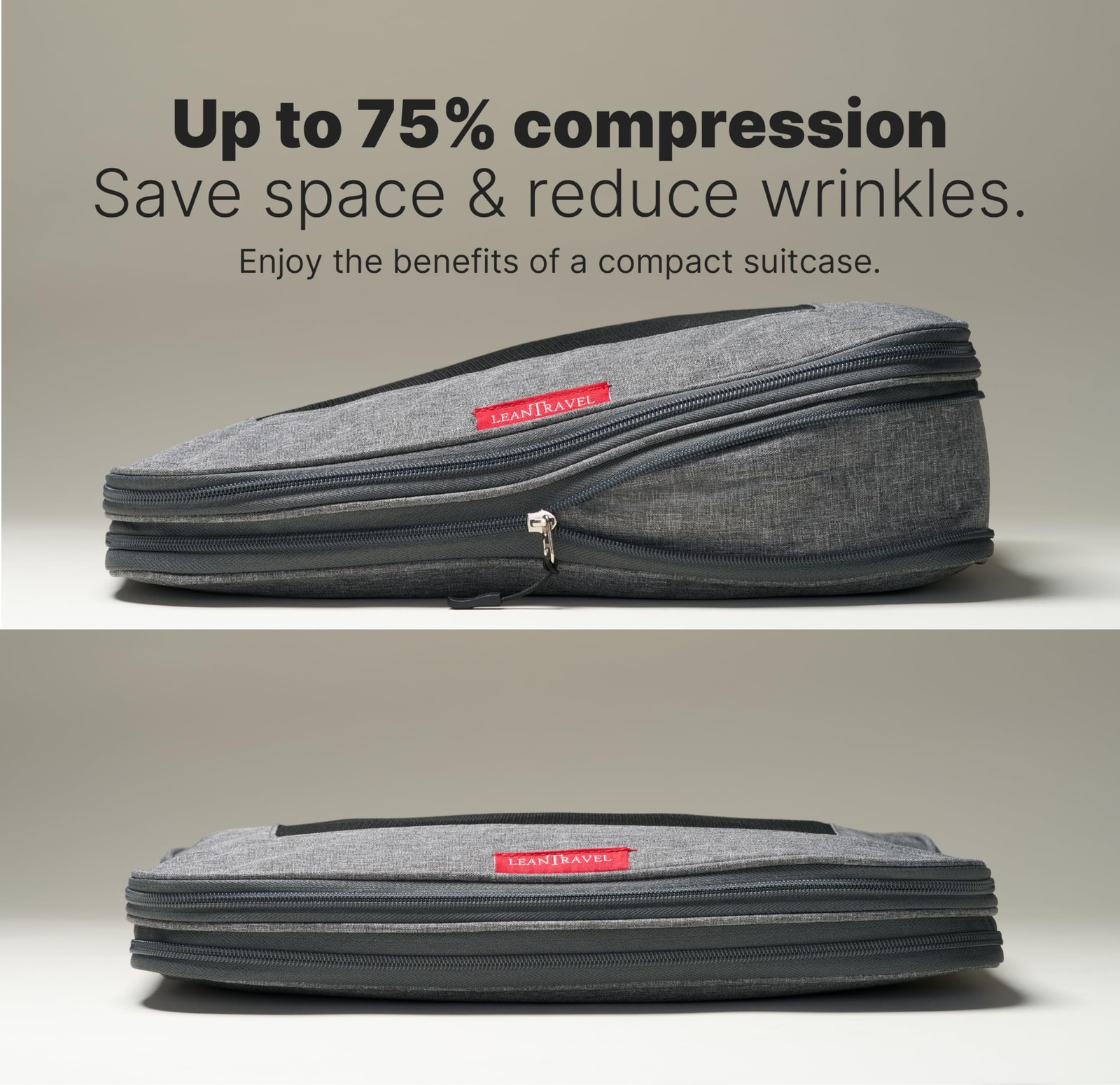 Leantravel Premium Compression Packing Cubes For Travel – Suitcase Organizer