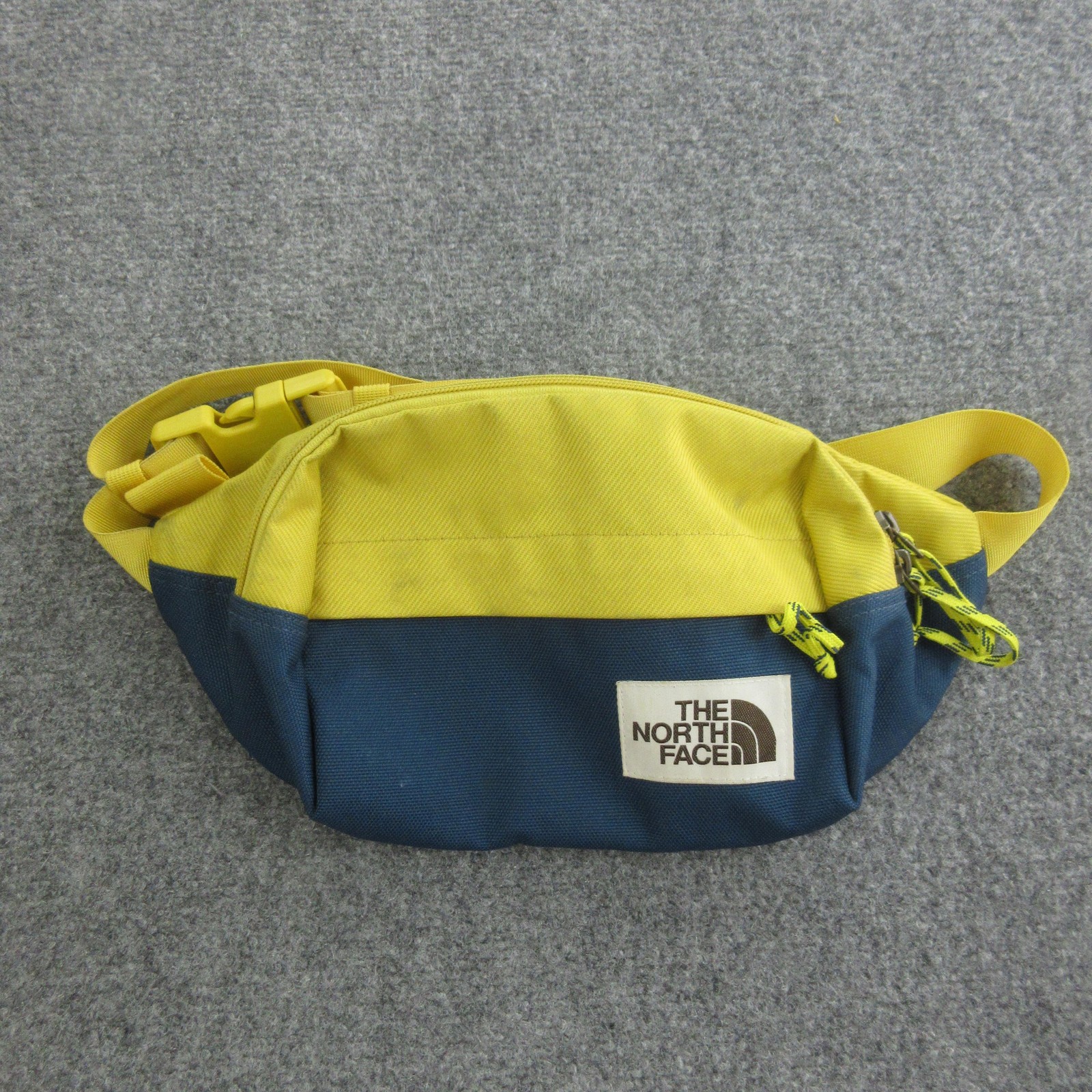 The North Face Yellow Blue Fanny Pack Waist Bag Travel Hip Belt Unisex Hiking