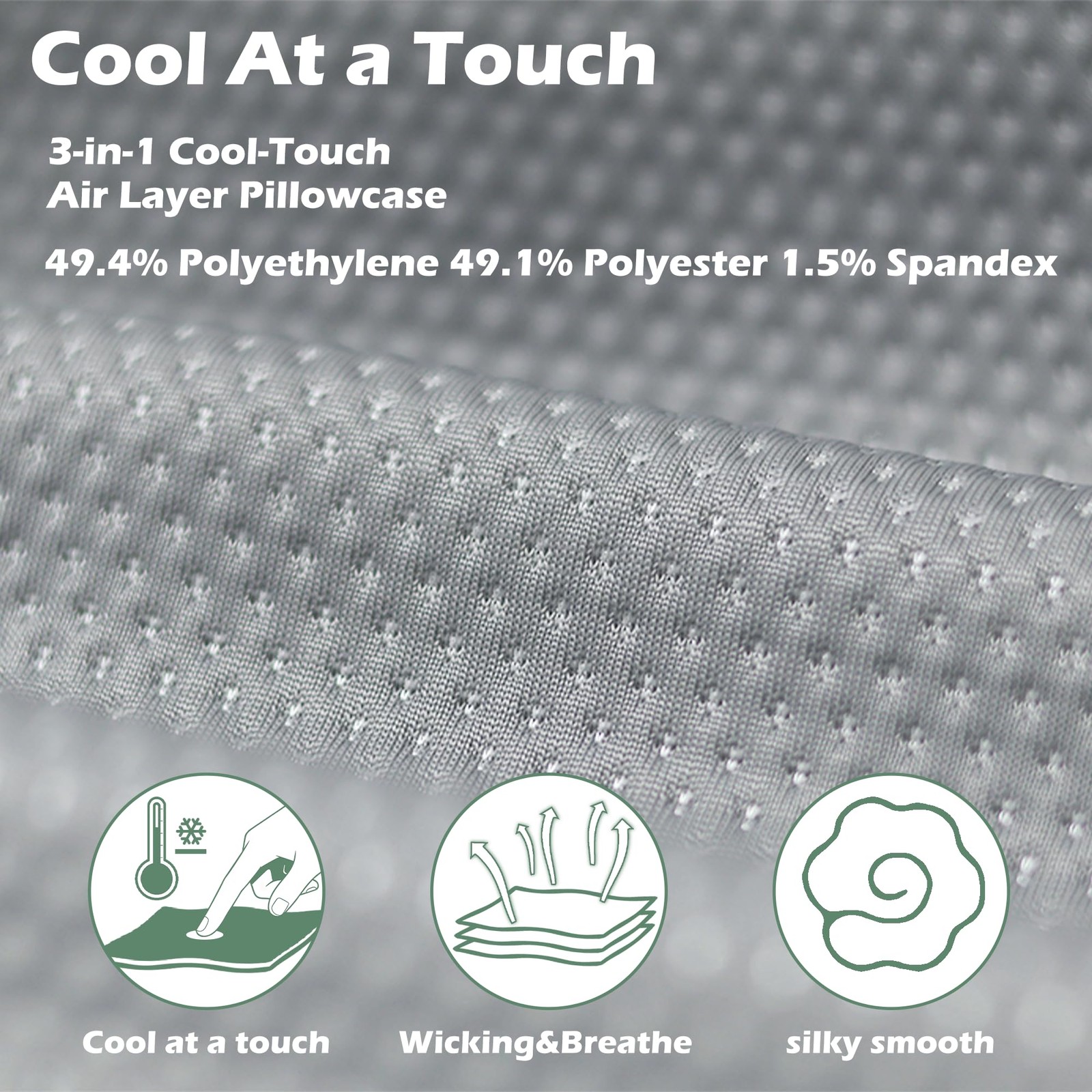 Cooling Camping Pillow, Memory Foam Travel Pillow with Adjustable Buckle Stra…