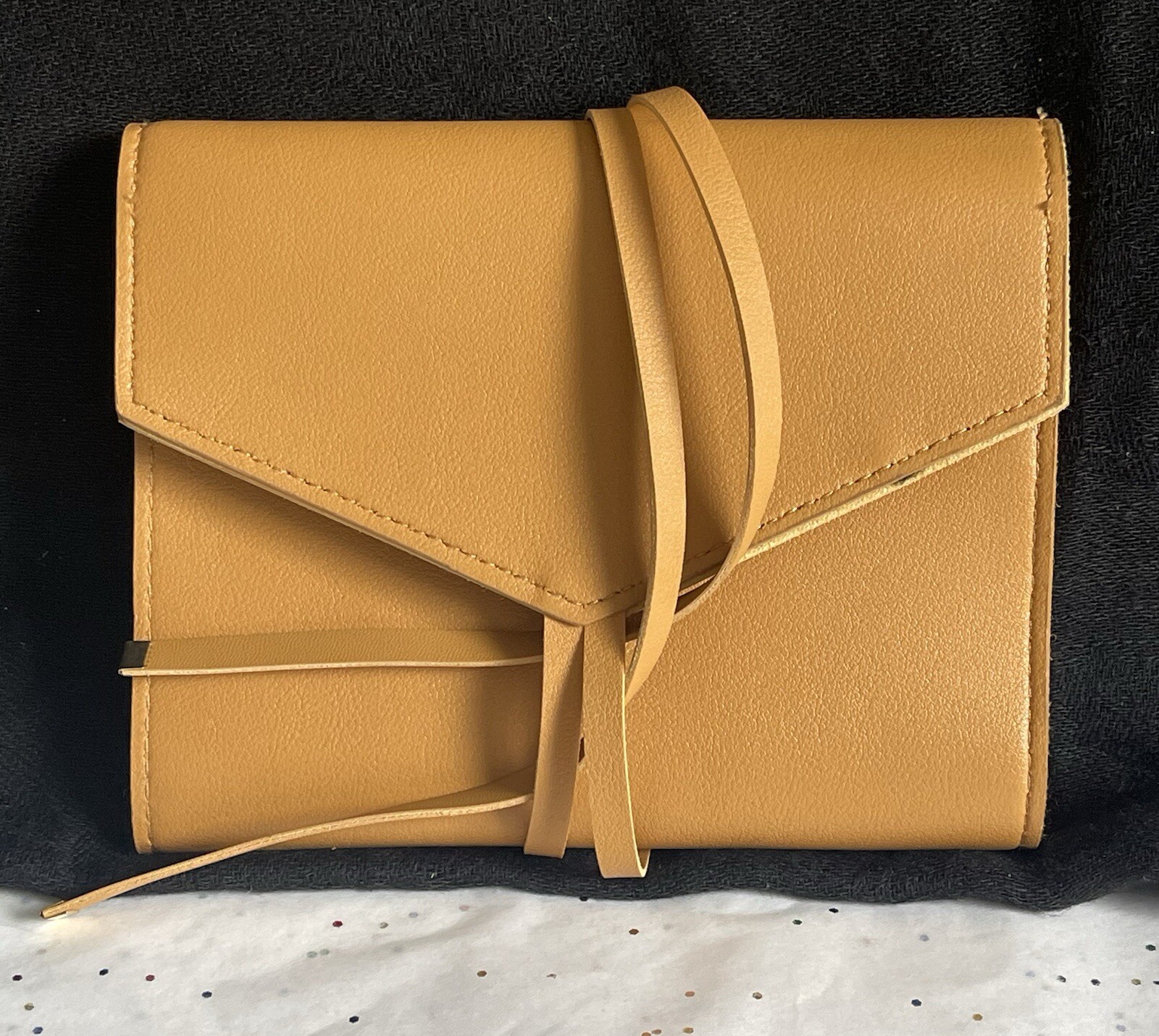 Glass Ladder & Co Katherine Organizer Roll Caramel Brown Faux Leather