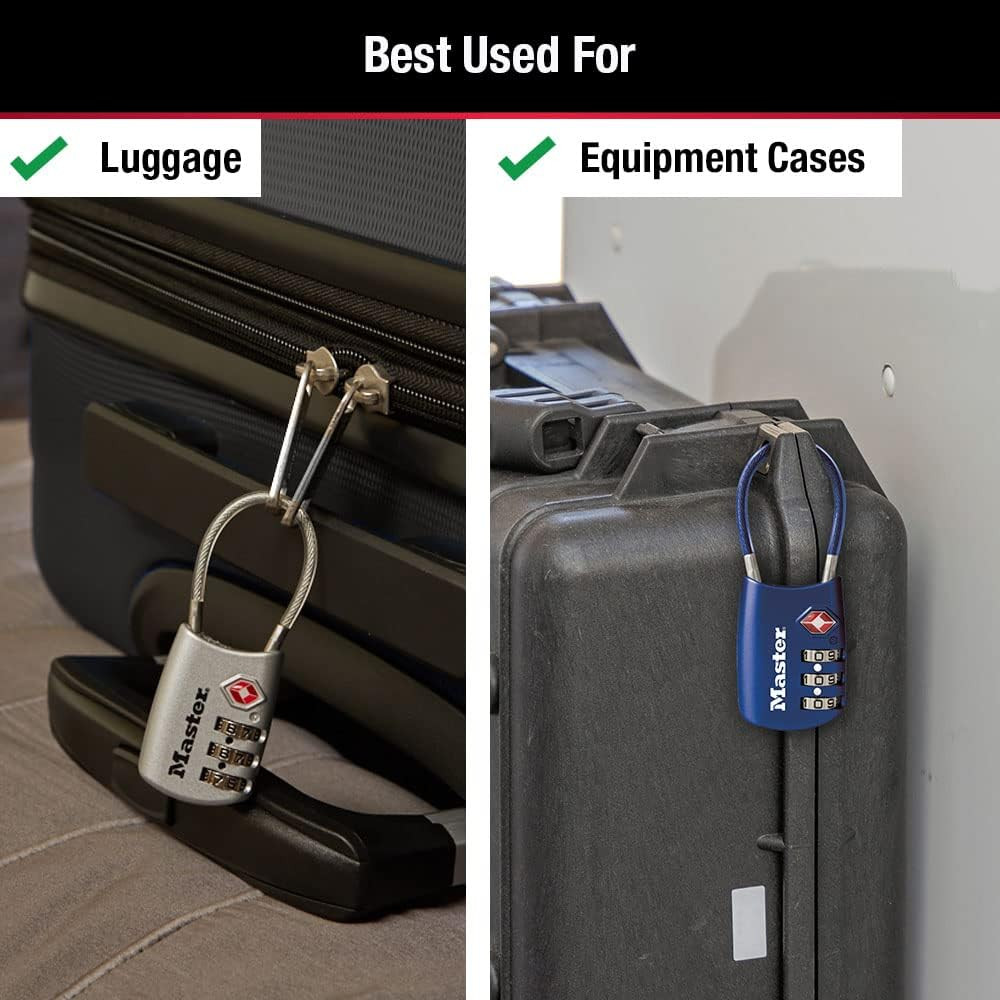 Set Your Own Combination TSA Approved Luggage Lock, Travel Zipper Padlock Is Per