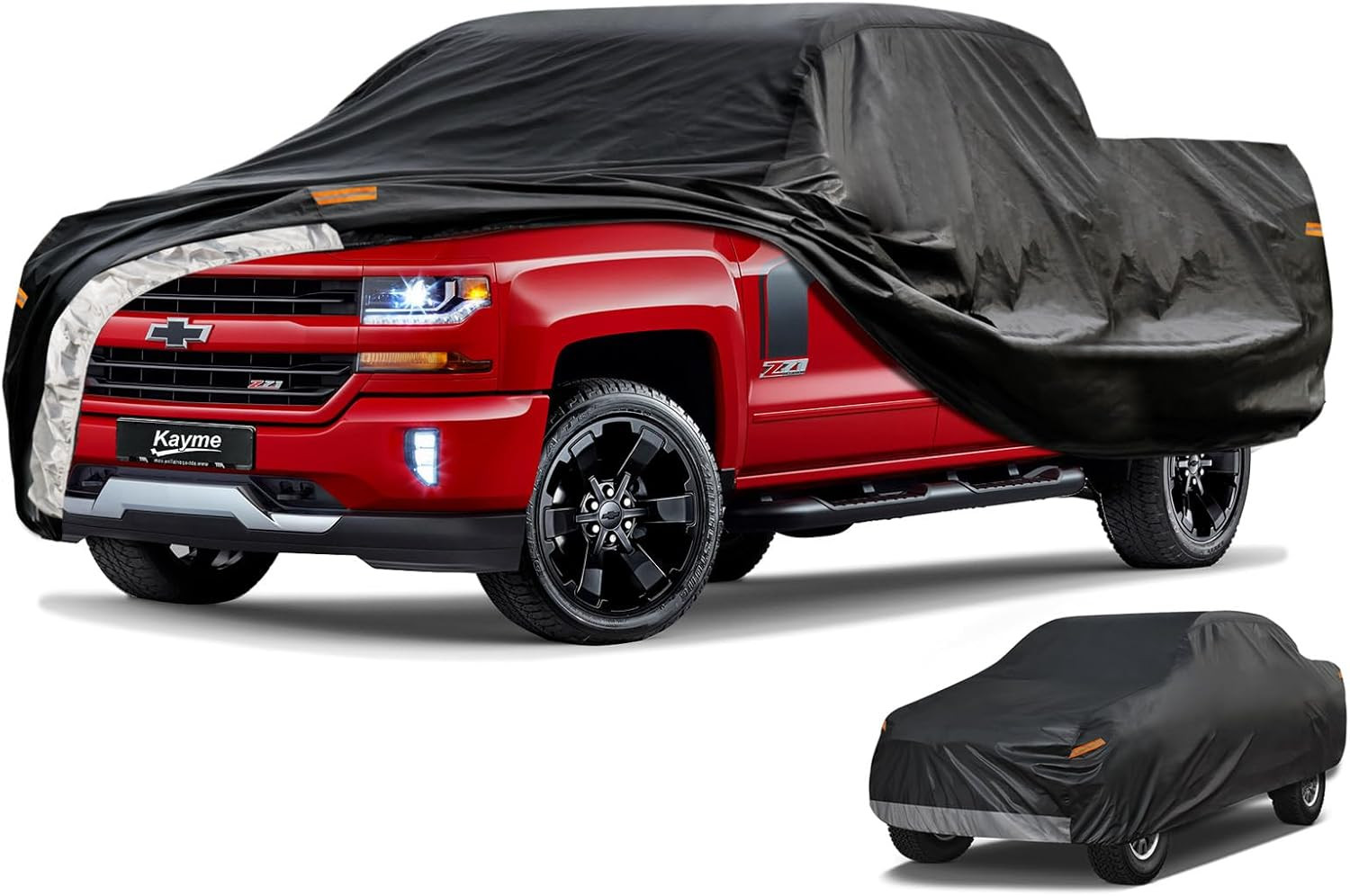 7 Layers Truck Cover Waterproof All Weather, Universal Fit Chevy Silverado, GMC