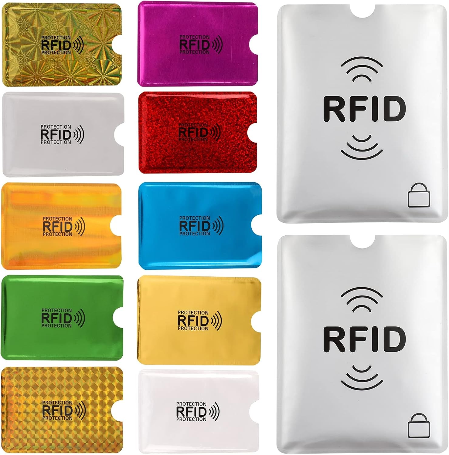 RFID Blocking Sleeves Credit Card and Passport Protection