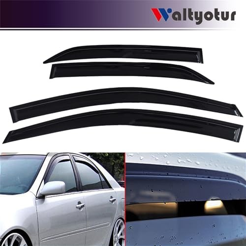 Ventvisor Side Window Deflector Dark Smoke 4-Piece Set Replacement for Corolla