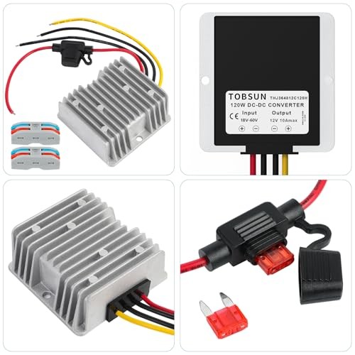 10A 120W Golf CART 24V 36V 48V to 12V Converter DC DC 12V*10A(18V-60V to 12V)