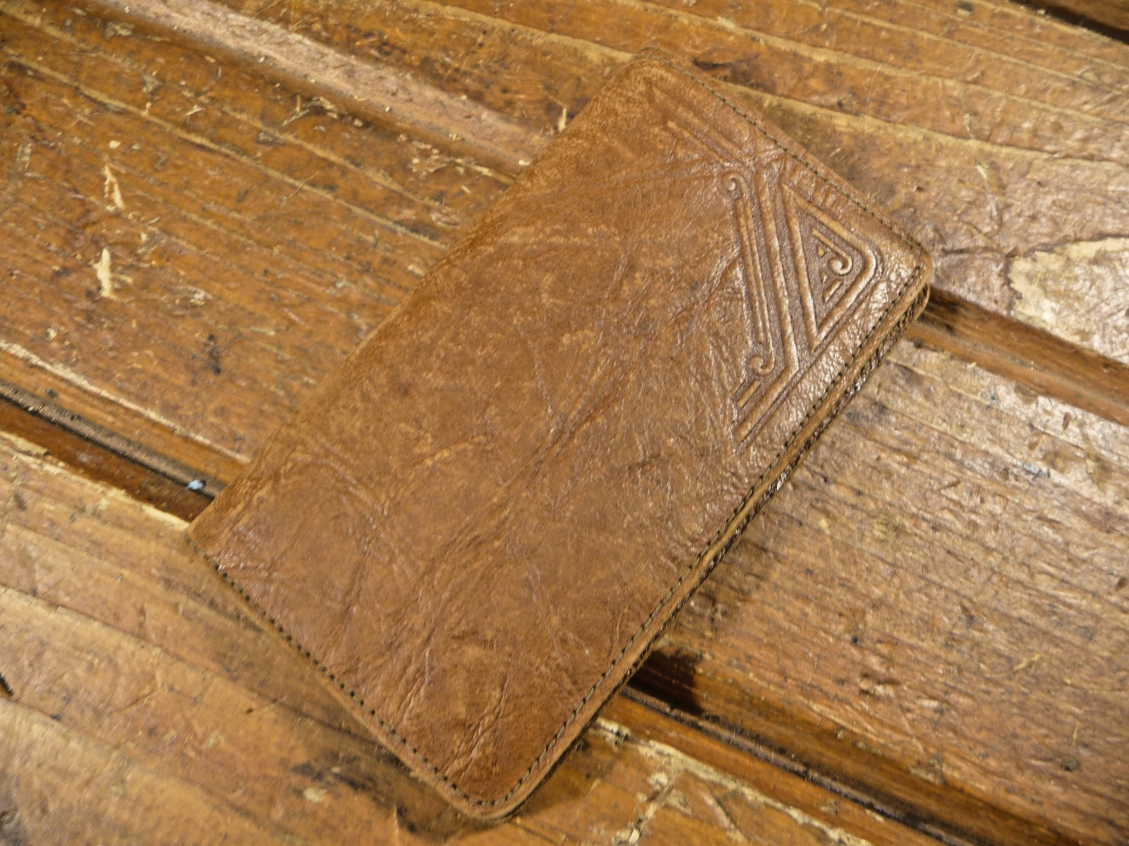 Vintage Red Wing Advertising Brown Leather Card Wallet Red Wing Minnesota