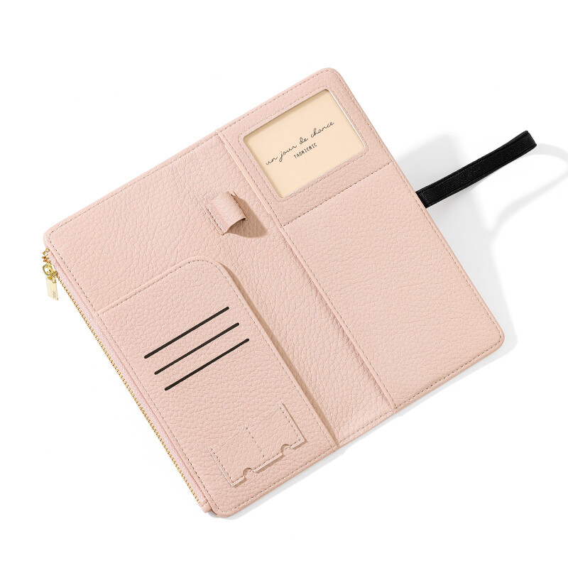 Family Travel Wallet Passport Holder RFID Blocking Document Organizer Bag Case