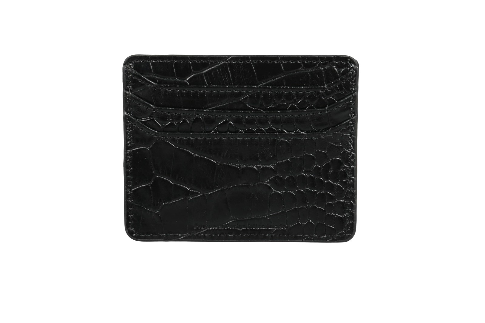 grande 3633 – Slim Genuine Leather Card Holder for Men & Crocodile Pattern