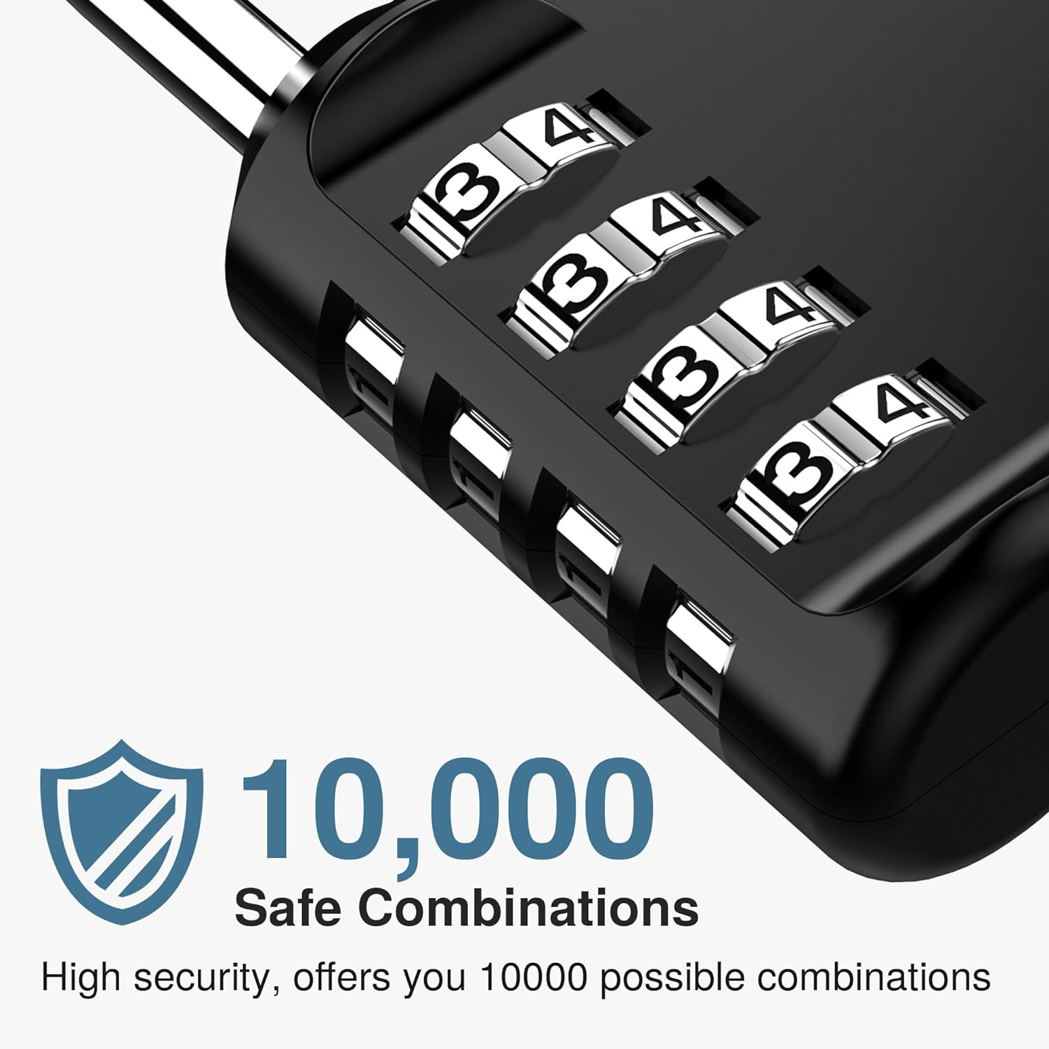 Puroma 2 Pack Combination Lock 4 Digit Padlock for School Gym Locker, Sports Loc