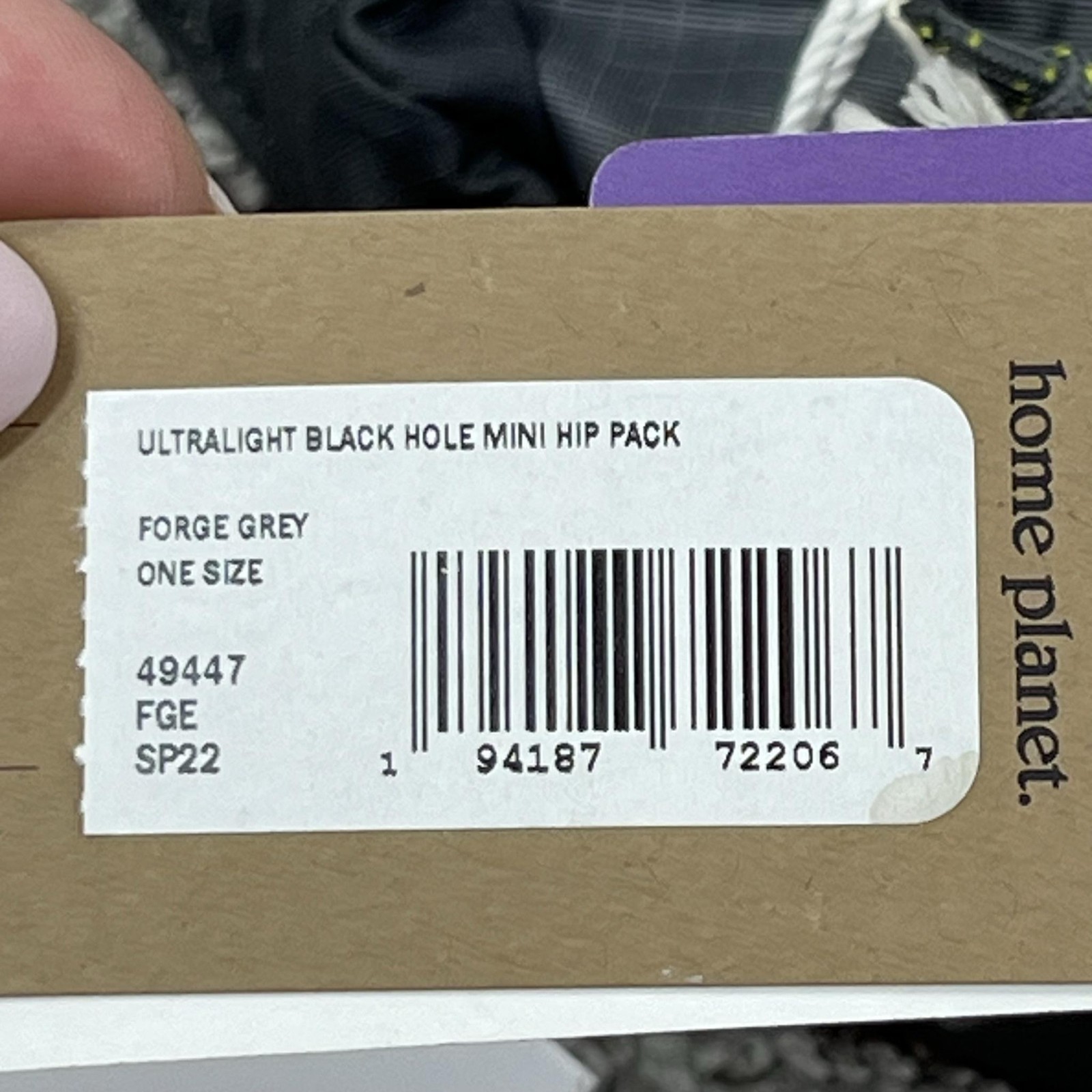 Patagonia Ultralight Black Hole Mini Hip Pack Forge Grey One Size 49447 OS