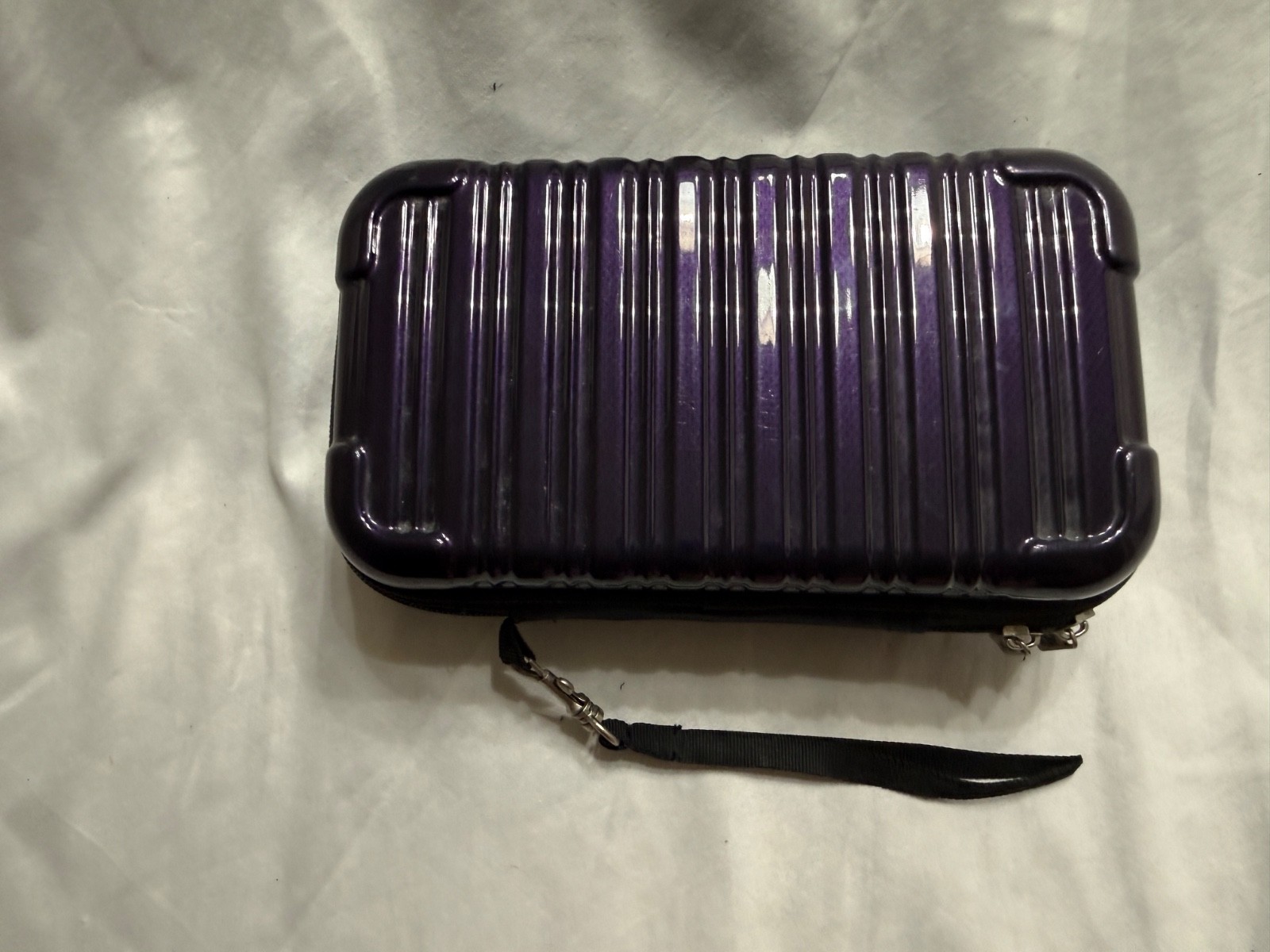 iFLY Travel Organizer Case Hard Shell Toiletry Cable Storage Zip Wrist Str