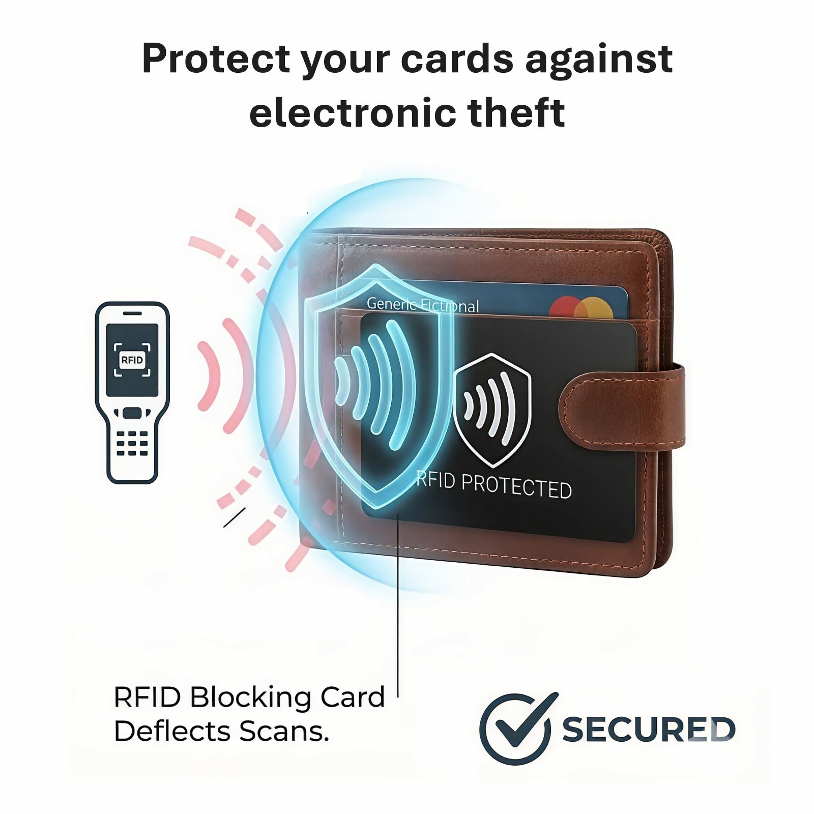RFID Blocking Card for Wallet – Slim NFC Protector for Credit Debit ID (2 pack)
