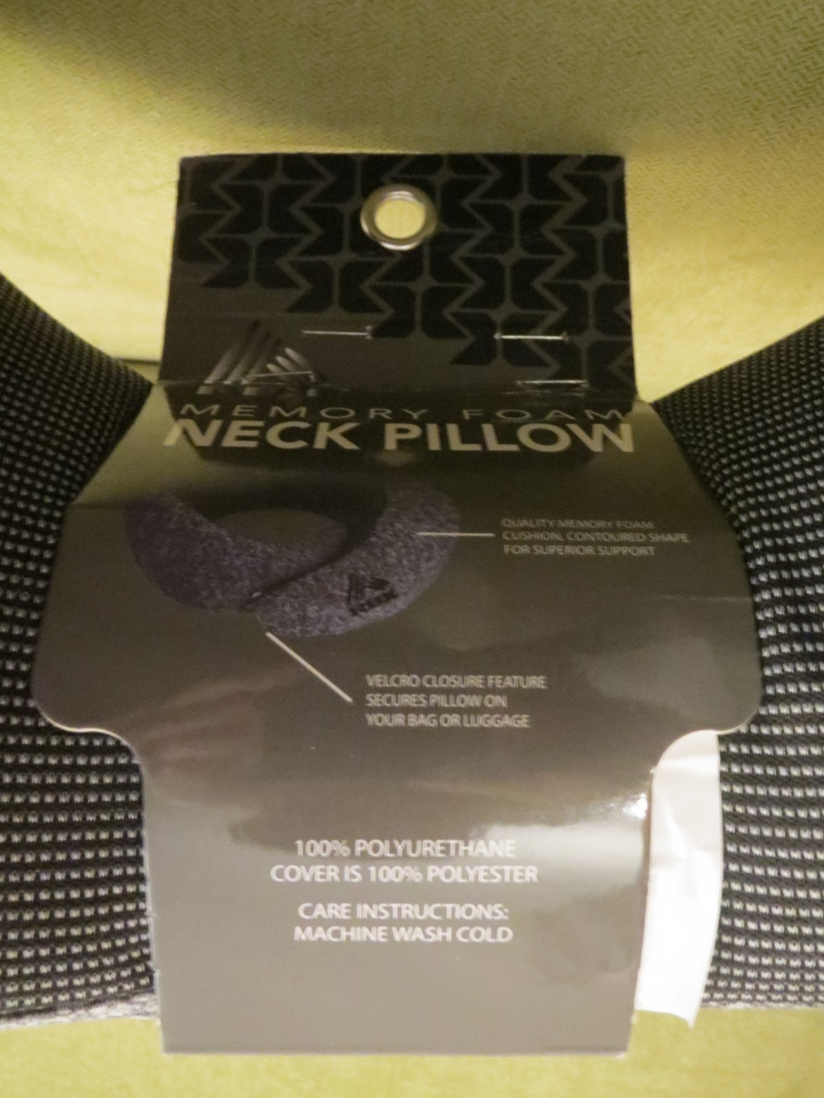 Memory Foam Adjustable Neck Travel Gray Pillow