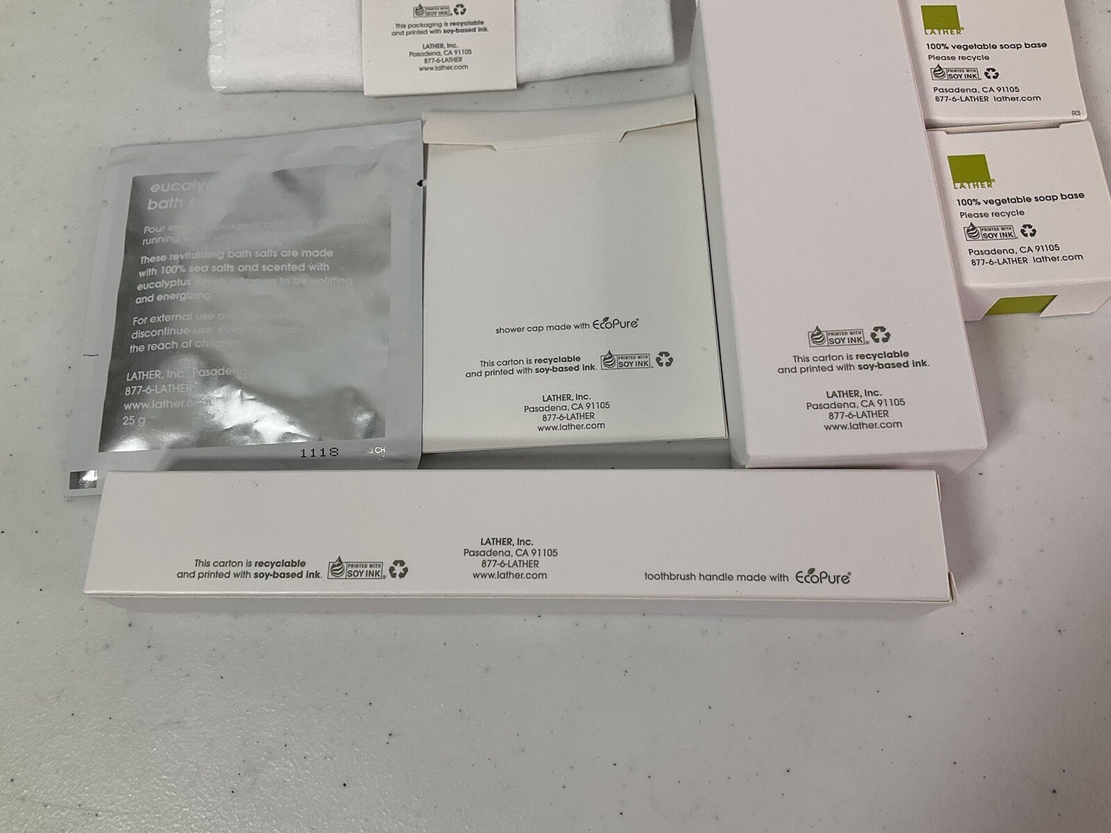 MODERN APOTHECARY “Lather” Travel Toiletries. See Description For Exact Items.
