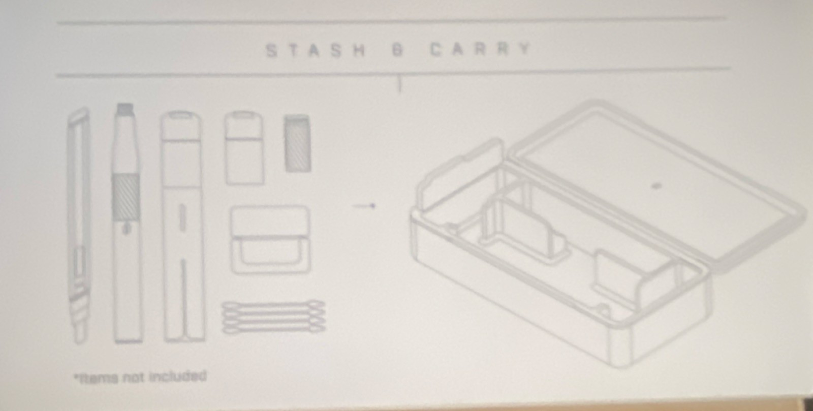 Travel Case White Storage Box for Accessories Portable Organizer Holder