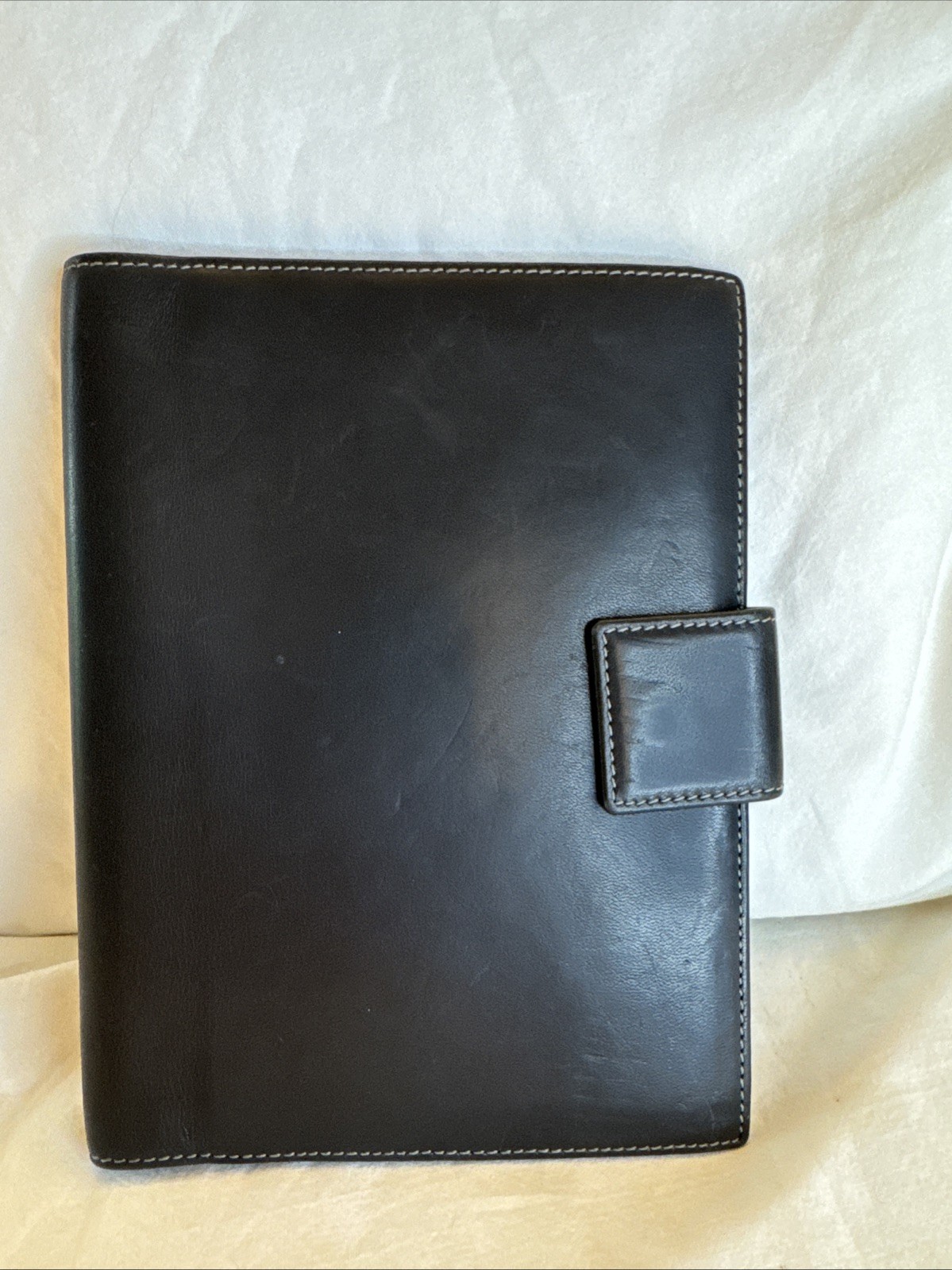 Coach Black Leather Organizer Passport Holder 8.5”x6” Preppy Quiet Luxury
