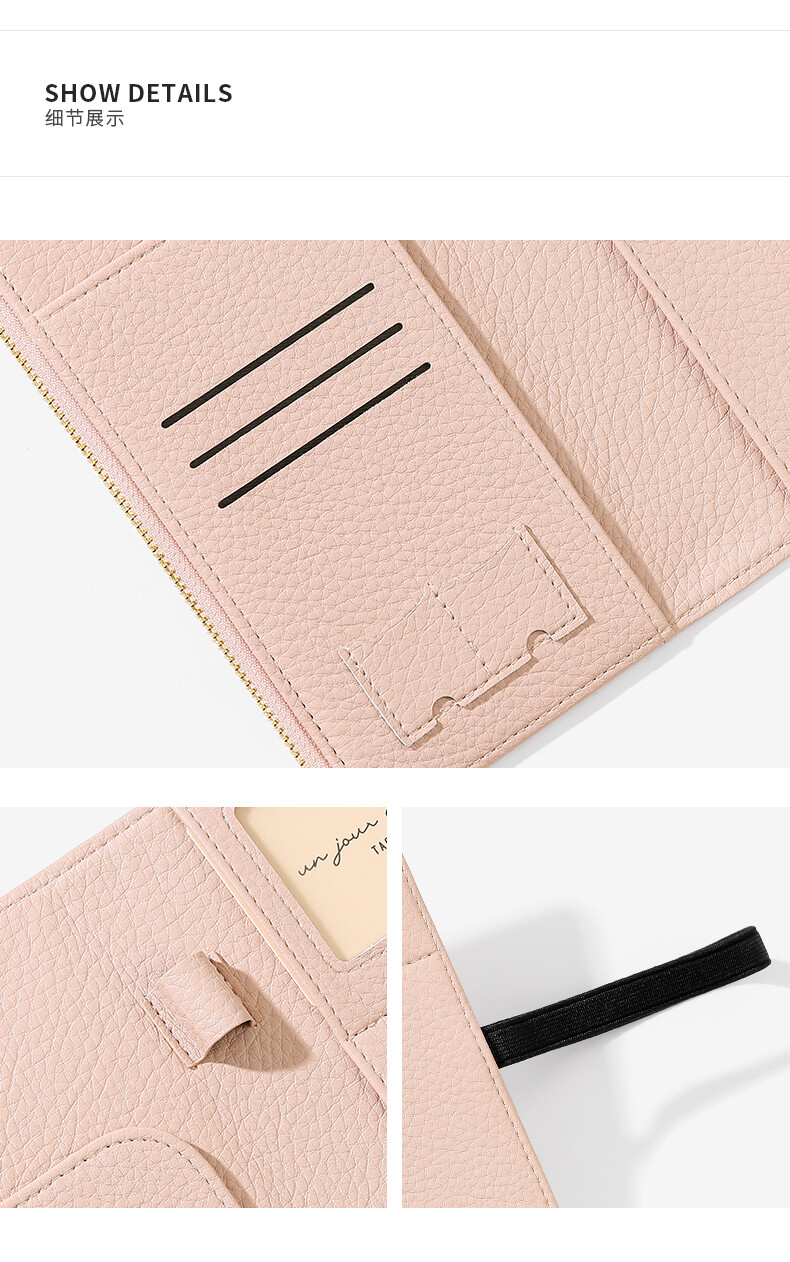 Family Travel Wallet Passport Holder RFID Blocking Document Organizer Bag Case