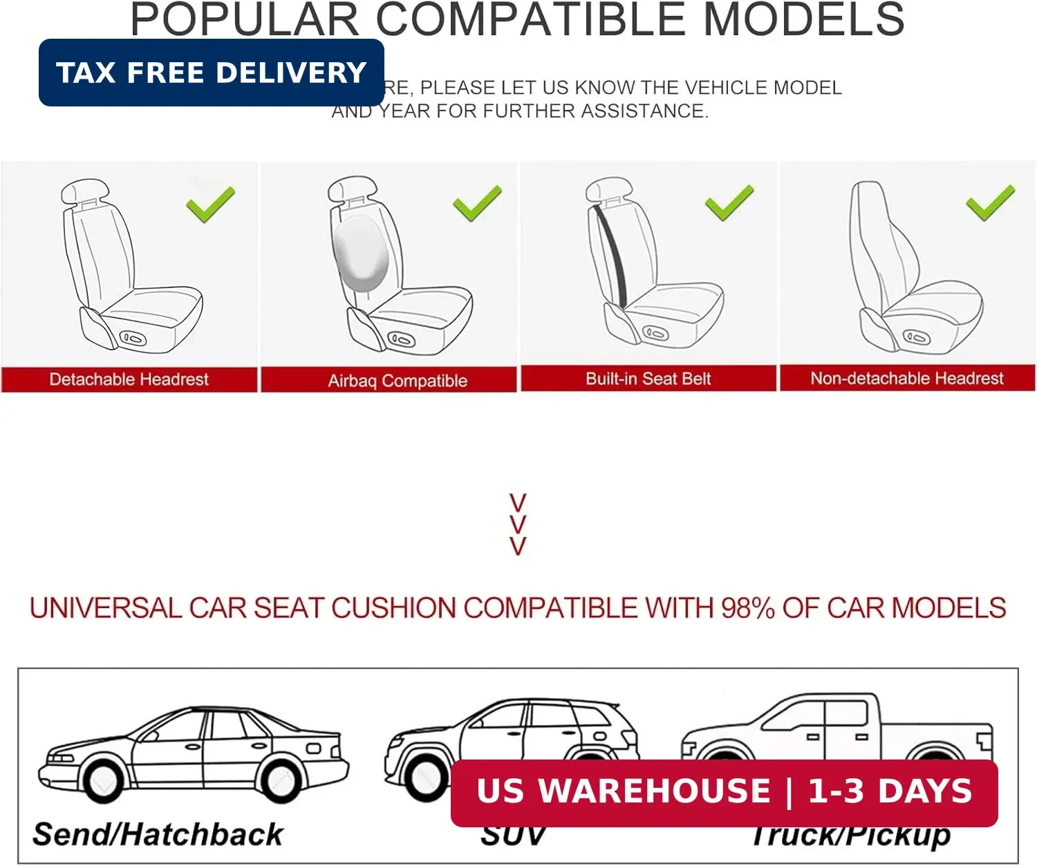 Car Seat Cover for Luxury & Comfort – PU Leather, Anti-Slip, Full Wrap