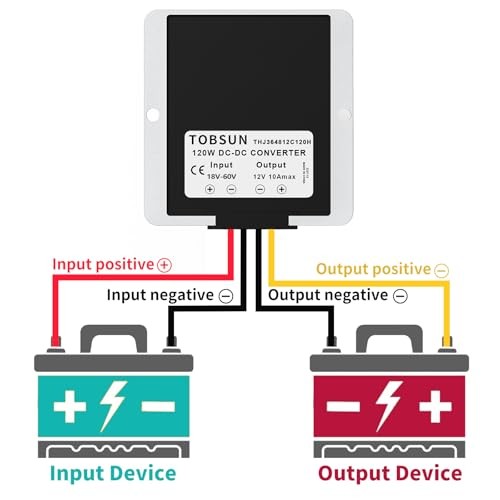 10A 120W Golf CART 24V 36V 48V to 12V Converter DC DC 12V*10A(18V-60V to 12V)