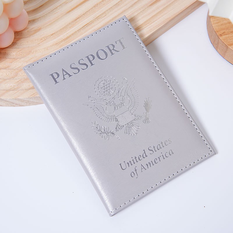 Minimalist Leather Passport Holder Cover Travel Wallet Card Slot ID Protector
