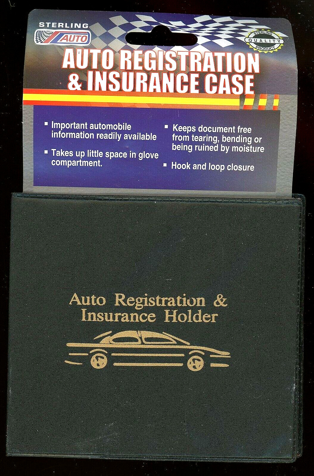 Car Pickup Truck Registration & Insurance Case Holder 5 x 4 5/8 x 1/4″ 2 Pockets