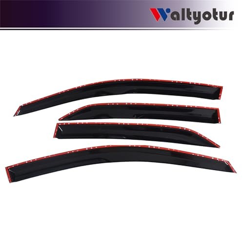 Ventvisor Side Window Deflector Dark Smoke 4-Piece Set Replacement for Corolla