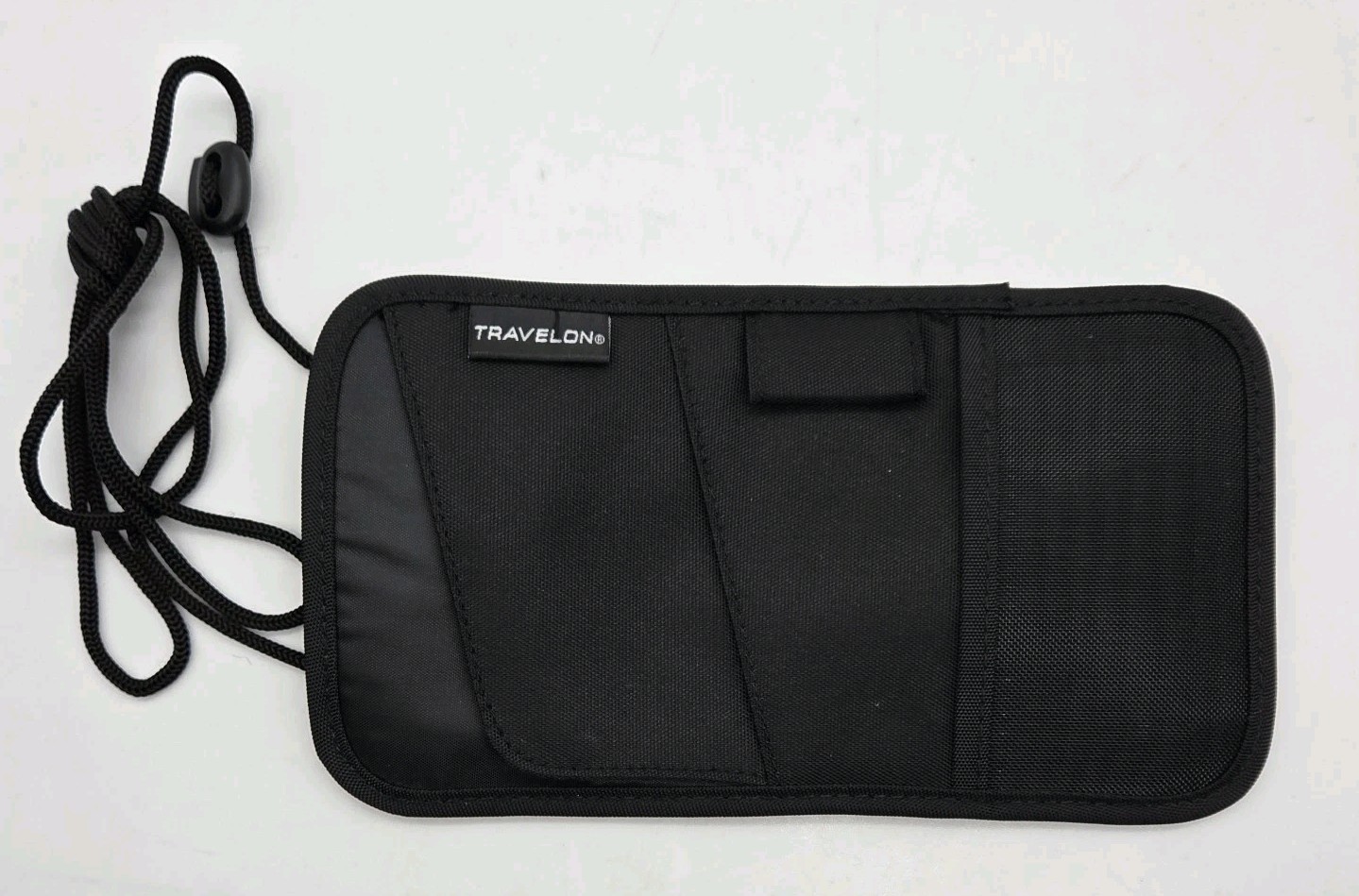 Travelon Id Passport Holder Neck Wallet Travel Pouch Unisex Black Keep Safe
