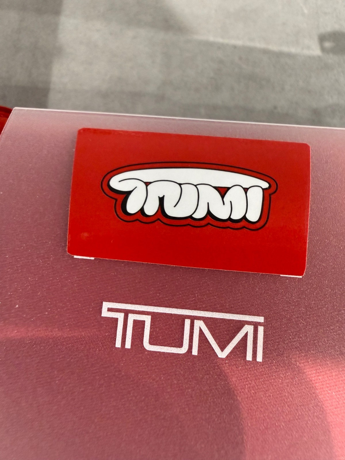 NEW TUMI Voyageur JUST IN CASE Packable 23.0” Tote Bag – TUMI RED Chenille Logo