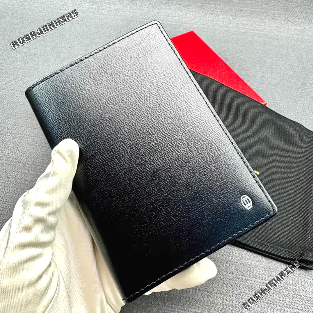 Cartier VIP Gift Black Leather Passport Holder – New Boxed Luxury Ad VIP Gift