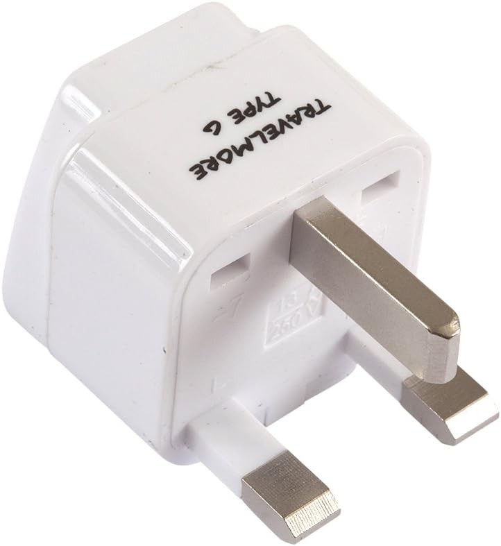 4 Pack UK Travel Adapter for Type G Plug – Works with Electrical Outlets in Unit