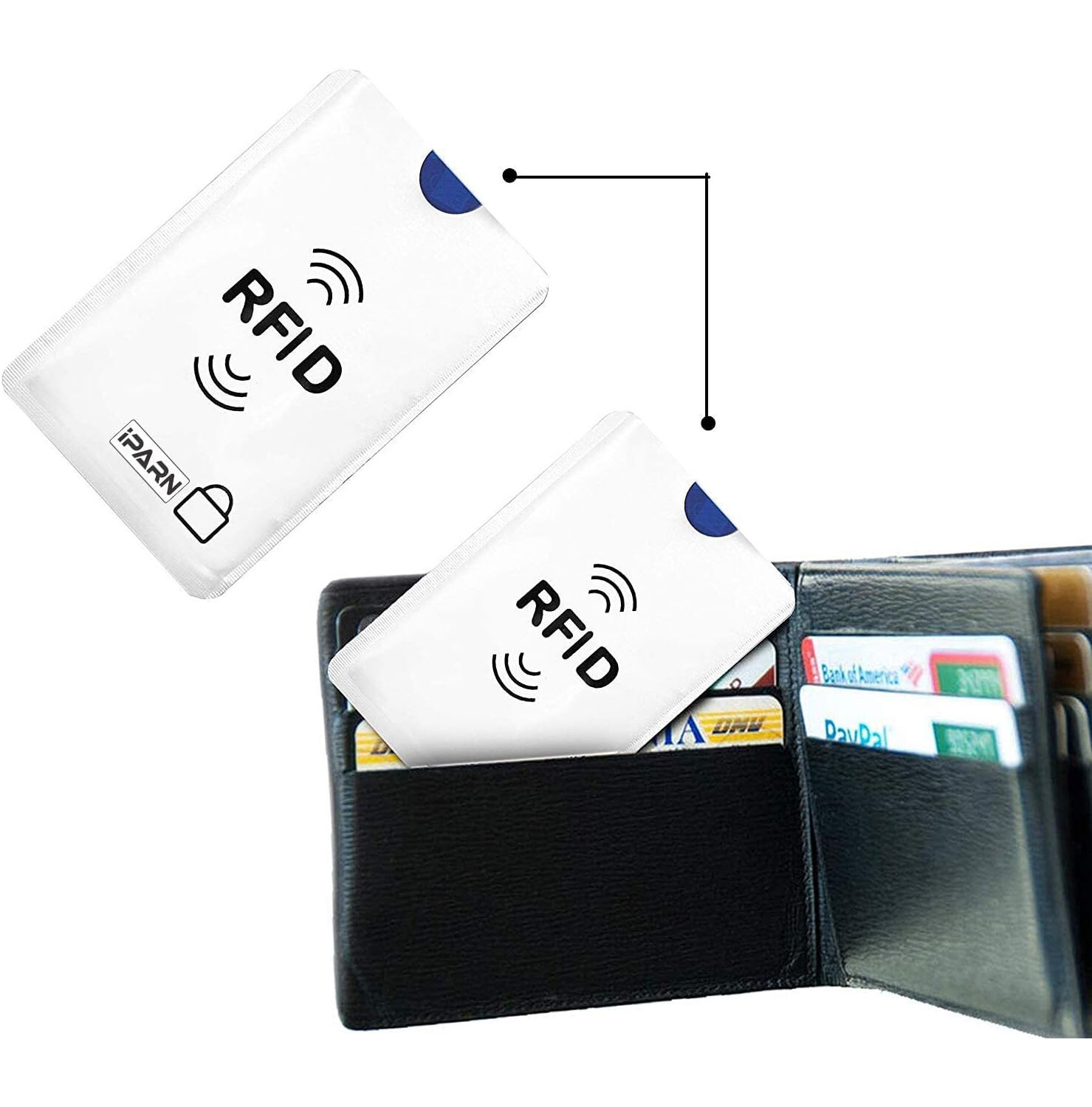 30× RFID Blocking Sleeve Credit Card Protector Holders Identity for Wallet USA