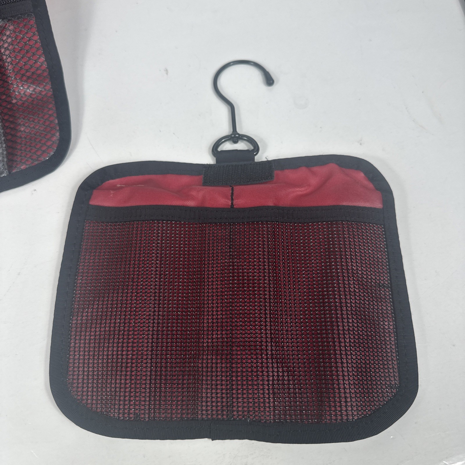L.L. Bean Personal Organizer Toiletry Bag Unisex Red Carry Handle Travel Hang