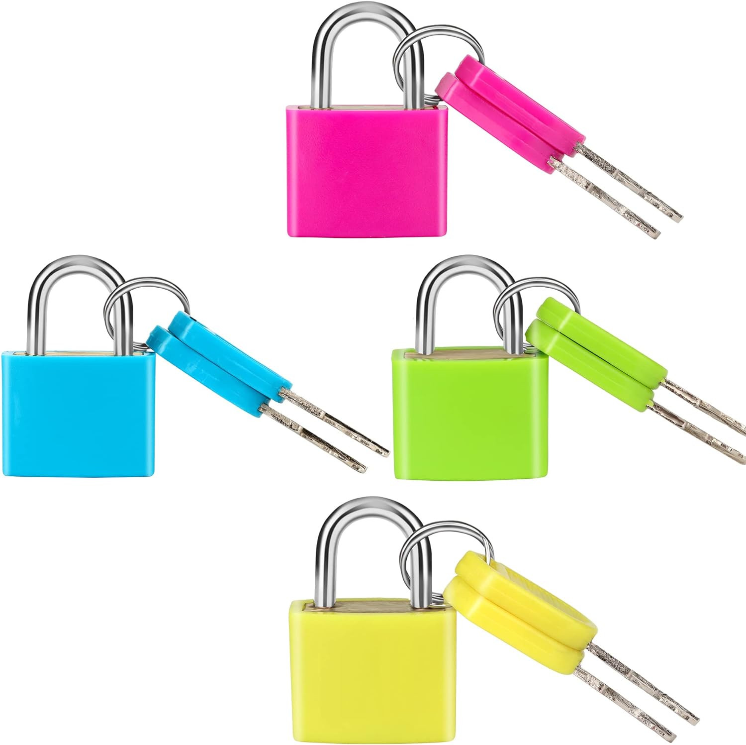 Protege Tus Pertenencias Con El Juego De 4 Mini Candados De 4 Cerraduras