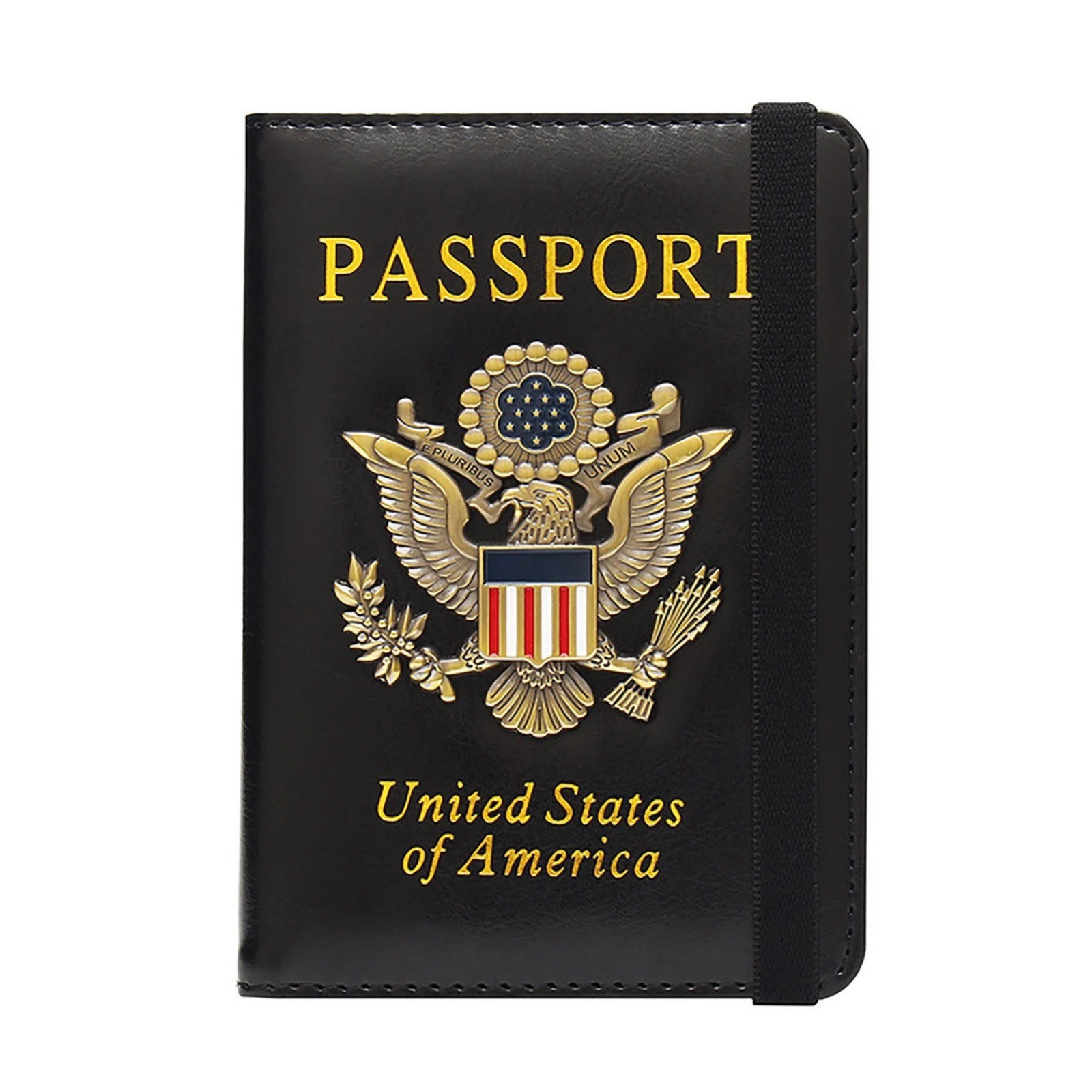 Passport Holder Cover and Card Case Slot Combo RFID Blocking Leather Travel Pass