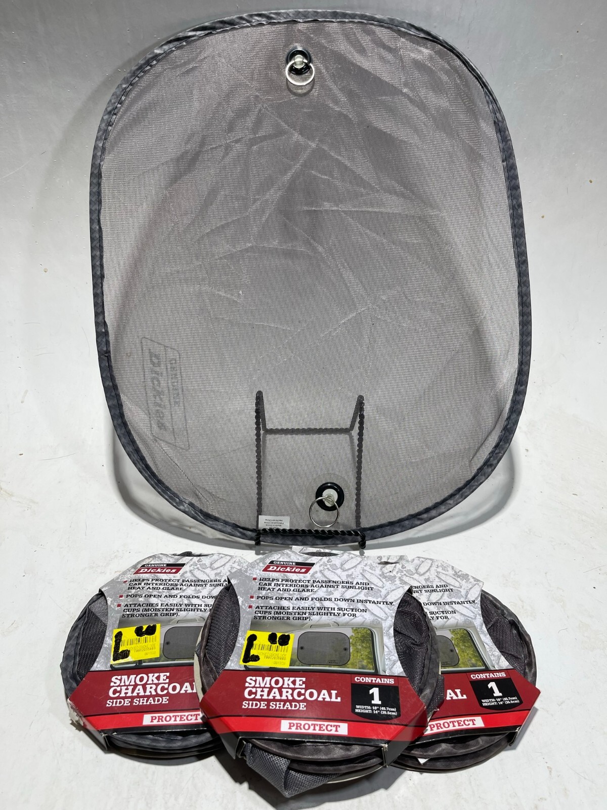 Dickies Smoke Charcoal 18in X 14in Auto Side Shade – Lot Of 4!