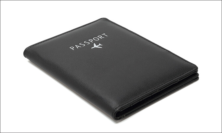 Unisex RFID Blocking Leather Passport Holder Wallet Cover Case Travel ID Holder