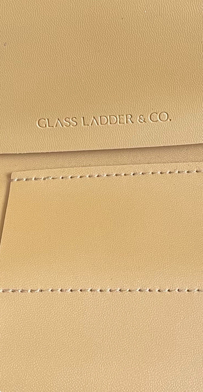 Glass Ladder & Co Katherine Organizer Roll Caramel Brown Faux Leather