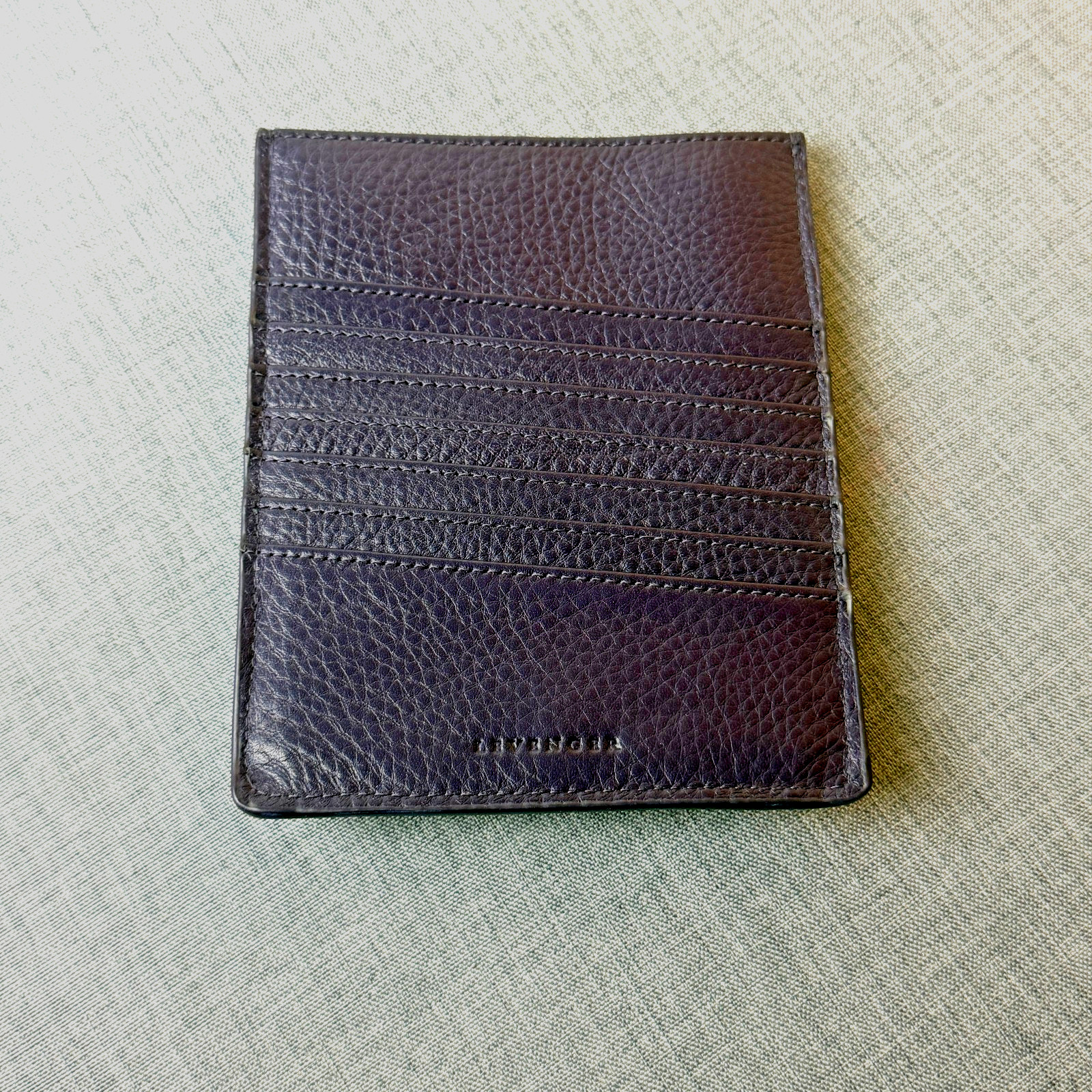 LEVENGER Passport Wallet / Card Organizer / ID- Deep Purple