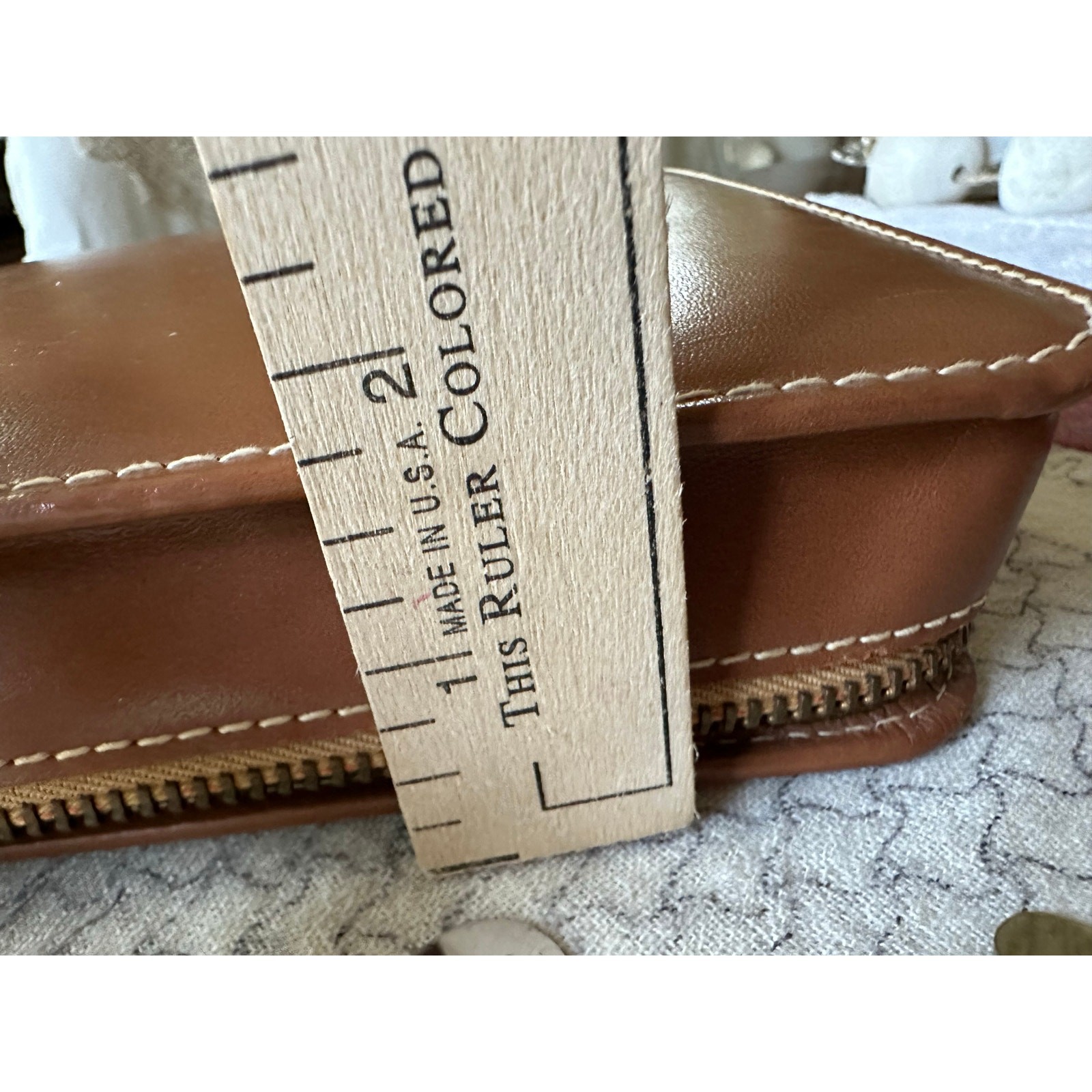 Vintage Men’s Travel Grooming Kit Cowhide Leather Case Toiletry Kit USA