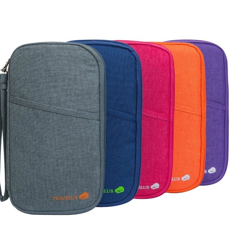 Passport Holder:Family Travel Wallet RFID Document Passport Holder Organizer Bag