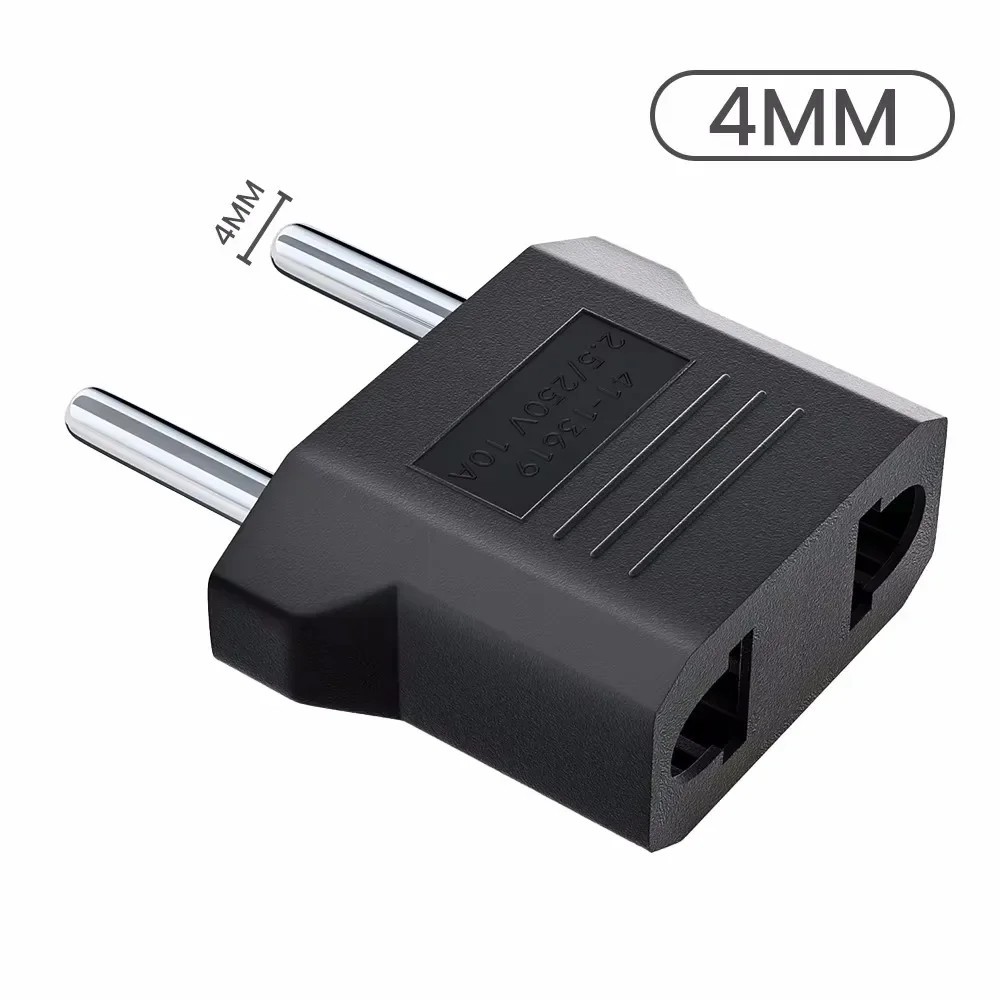 US to EU Plug Adapter Power Socket Converter Travel Charger