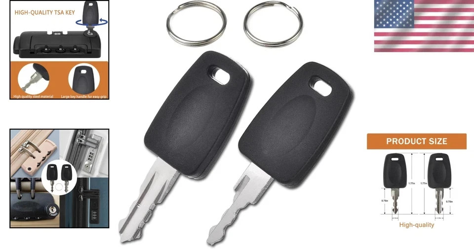 TSA Master Key Set for 002 007 Luggage Locks Universal Suitcase Replacement Key