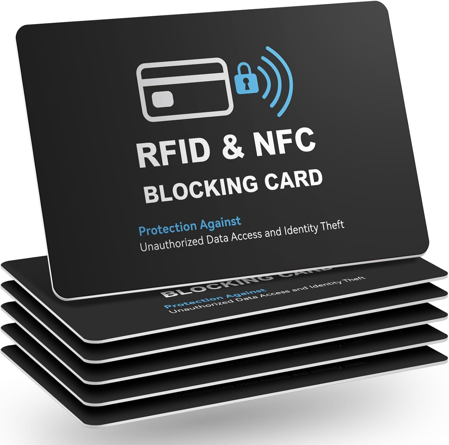 6 Pack RFID Blocking Cards, Safe Guard Card Protector for Debit Credit Card, …