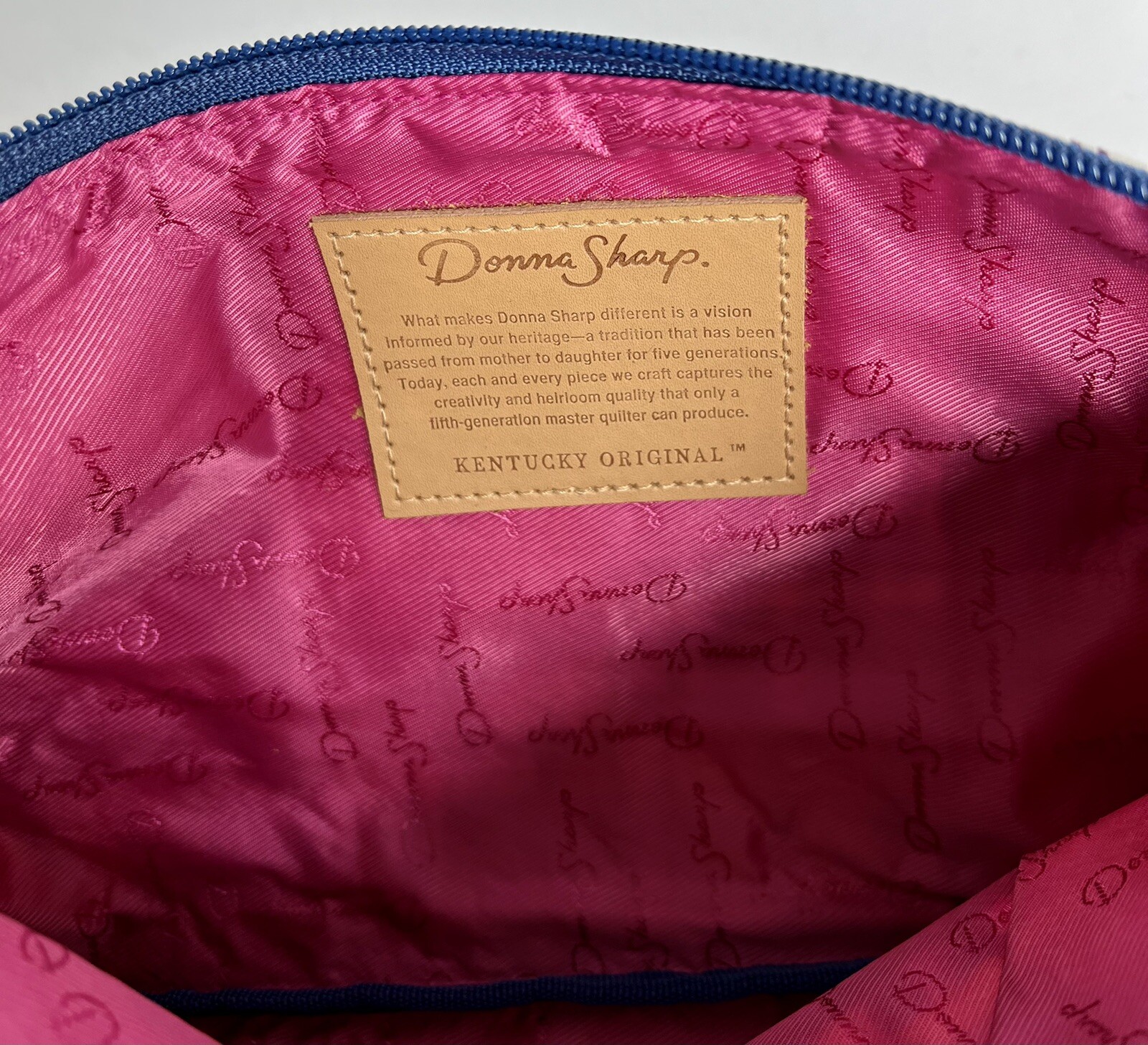 Donna Sharp 3 Piece Rectangular Cosmetic Bags “MADRAS” Multicolored