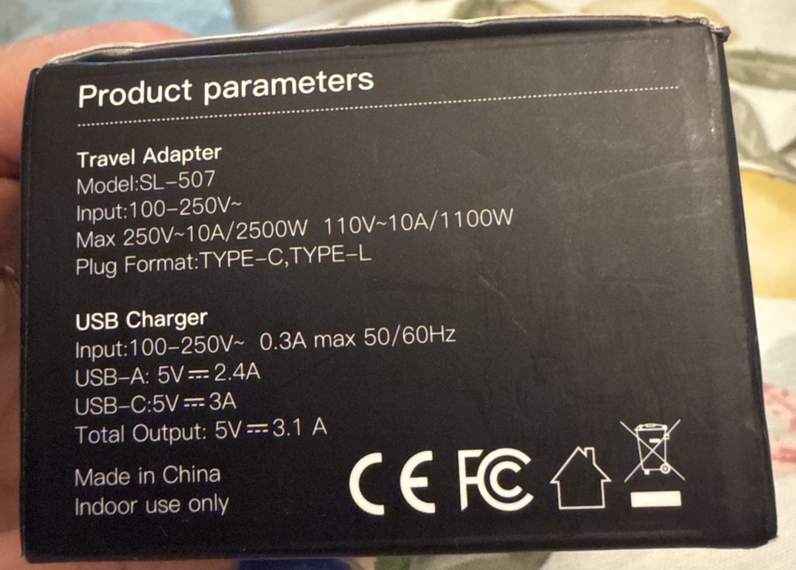 European Travel Plug Adapter Foldable International Plug 1 AC Outlets, 3 USB