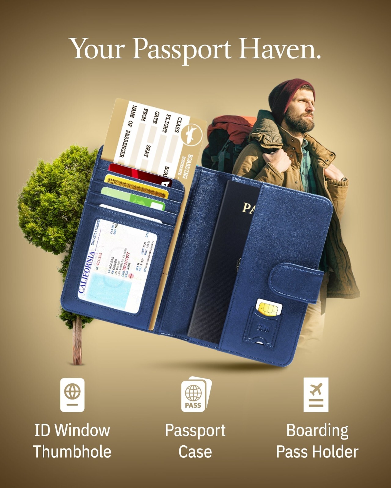 Brand New Passport Holder Cover Travel Wallet For Men & Women RFID Blocking