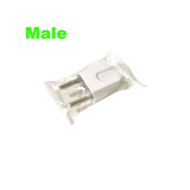 Male/Female Adapter Converter 220V – 250V 10A EU 2-Pin Plug Power Socket,White
