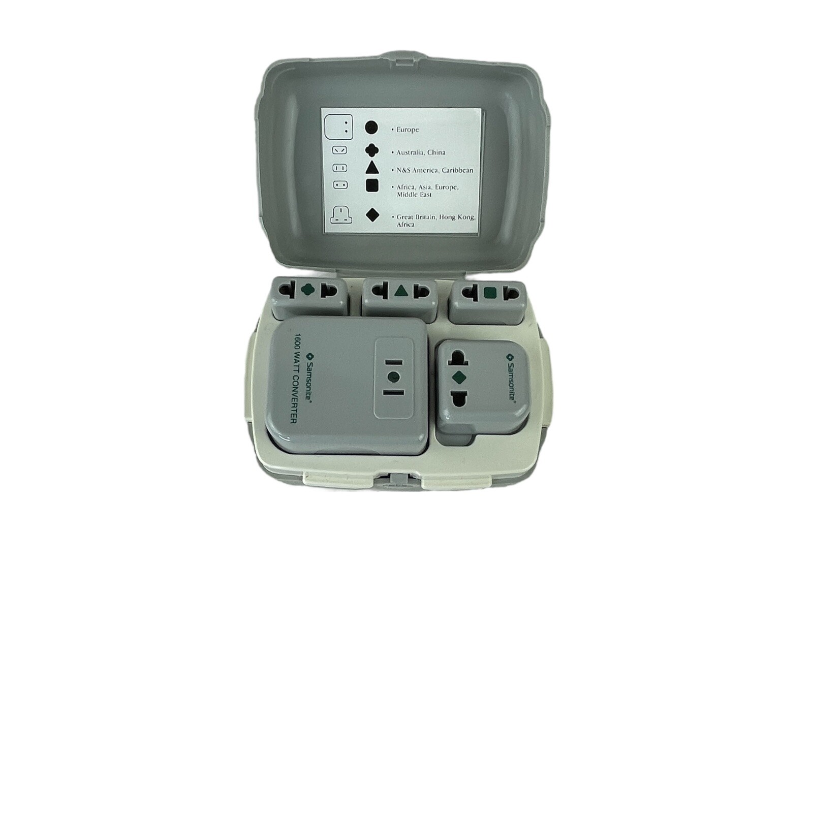 Samsonite Worldwide Converter Adapter Kit With Carry Case 1600 Watt Travel