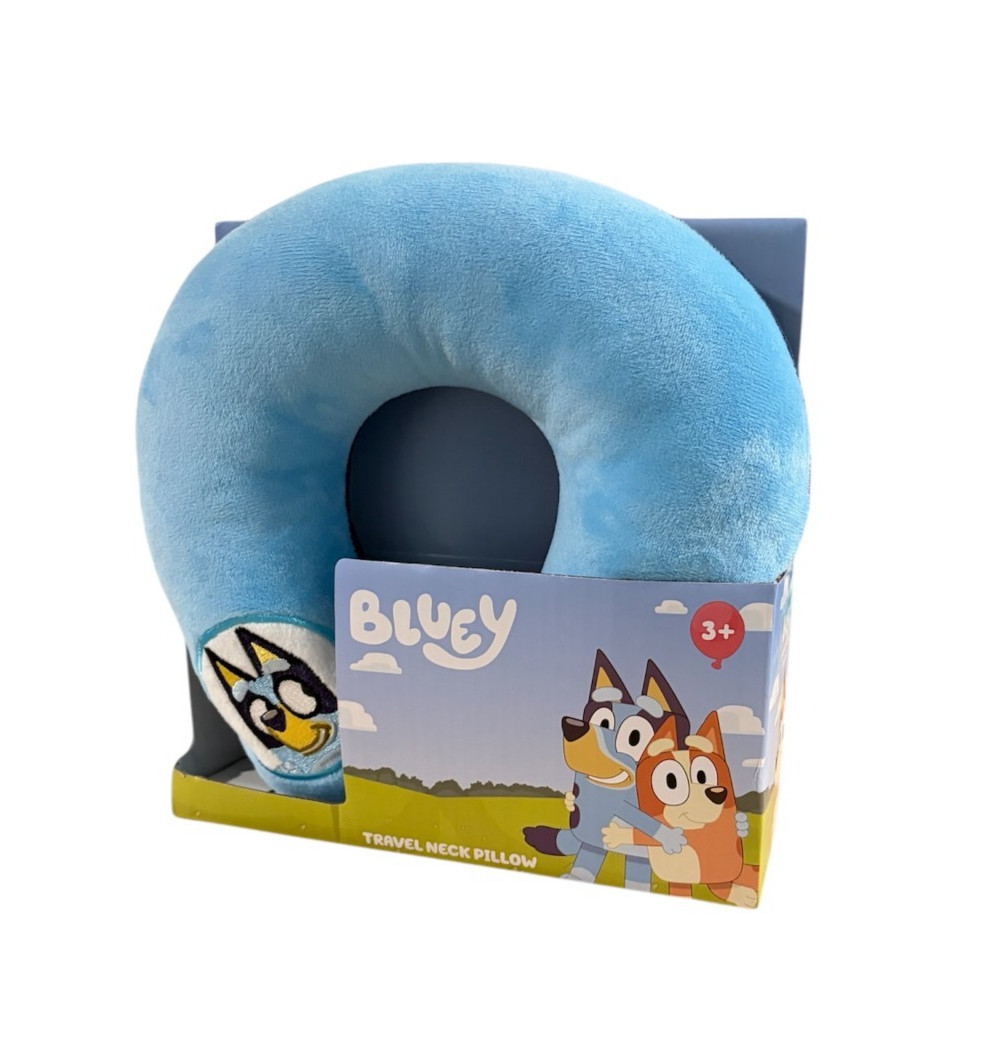 Bluey Toddler Travel Pillow Unisex Blue 10.6″ L X 3.3″ Wide X 10.6″ H.