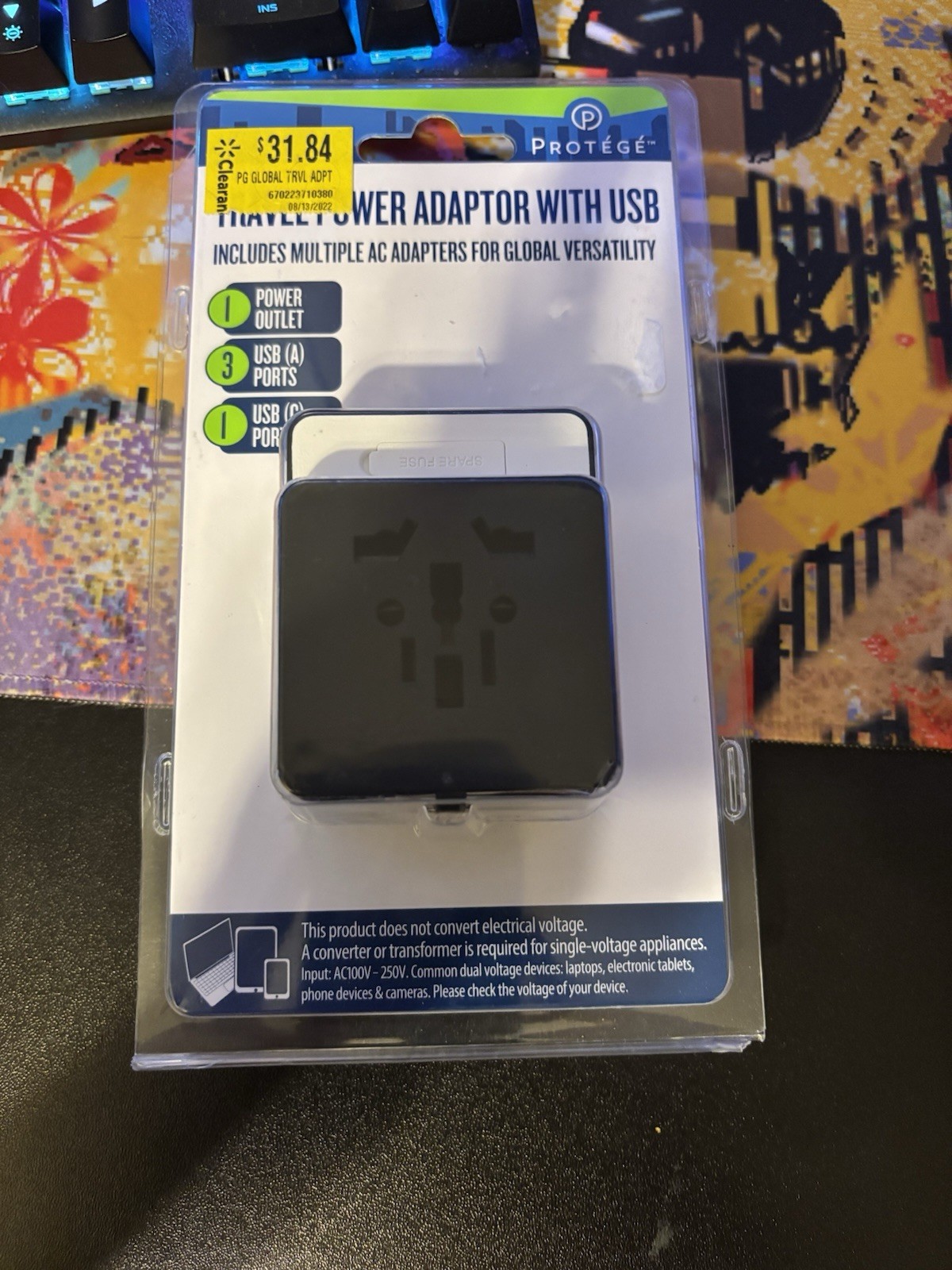 New Protégé Travel Power Adaptor With USB